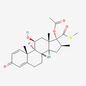 molecular formula C24H31FO5S B1683165 Timobesone acetate CAS No. 79578-14-6