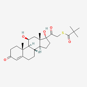 molecular formula C26H38O5S B1683185 Tixocortol pivalate CAS No. 55560-96-8