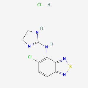 molecular formula C9H9Cl2N5S B1683186 Tizanidine Hydrochloride CAS No. 64461-82-1