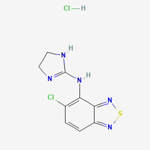 molecular formula C9H9Cl2N5S B1683186 Tizanidine hydrochloride CAS No. 64461-82-1