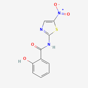 molecular formula C10H7N3O4S B1683187 替硝唑胺 CAS No. 173903-47-4