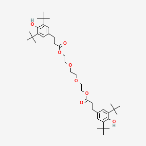 molecular formula C40H62O8 B1683190 Triethylene glycol bis(3-tert-butyl-4-hydroxy-5-methylphenyl)propionate CAS No. 36443-68-2