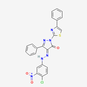 molecular formula C24H15ClN6O3S B1683194 C 87 