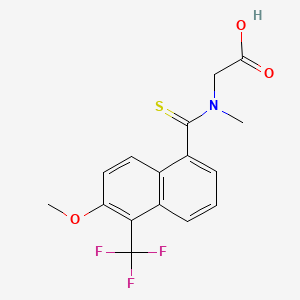 molecular formula C16H14F3NO3S B1683199 Tolrestat CAS No. 82964-04-3