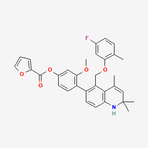 molecular formula C32H30FNO5 B1683201 Tomicorat CAS No. 1027099-03-1