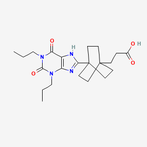 molecular formula C22H32N4O4 B1683204 Tonapofylline CAS No. 340021-17-2
