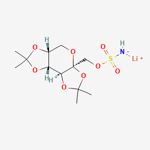 molecular formula C12H20LiNO8S B1683208 Topiramate lithium CAS No. 488127-53-3