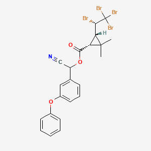 molecular formula C22H19Br4NO3 B1683215 Tralomethrin CAS No. 66841-25-6