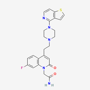 molecular formula C24H24FN5O2S B1683224 Trelanserin CAS No. 189003-92-7