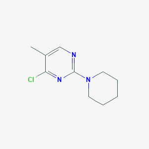 molecular formula C10H14ClN3 B168323 4-Chloro-5-methyl-2-piperidinopyrimidine CAS No. 141924-02-9