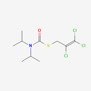 molecular formula C10H16Cl3NOS<br>C10H16Cl3NOS<br>((CH3)2CH)2NCOSCH2CCl=CCl2 B1683234 Triallate CAS No. 2303-17-5