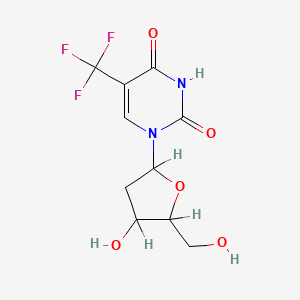 molecular formula C10H11F3N2O5 B1683248 Trifluridine CAS No. 70-00-8