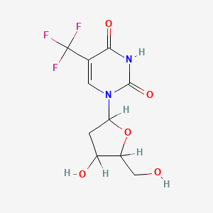 molecular formula C10H11F3N2O5 B1683248 Trifluorothymidine CAS No. 70-00-8