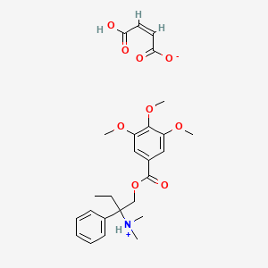 molecular formula C22H29NO5.C4H4O4<br>C26H33NO9 B1683255 Trimebutine Maleate CAS No. 34140-59-5
