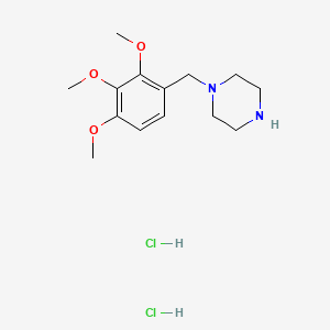 molecular formula C14H23ClN2O3 B1683258 Trimetazidine DiHCl CAS No. 13171-25-0