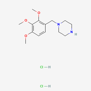 molecular formula C14H24Cl2N2O3 B1683258 Trimetazidine dihydrochloride CAS No. 13171-25-0