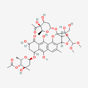 molecular formula C42H54O21 B1683262 Trioxacarcin B CAS No. 81534-36-3