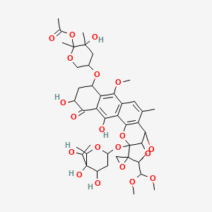 molecular formula C42H54O20 B1683263 Antibiotic DC 45B2 CAS No. 81781-28-4