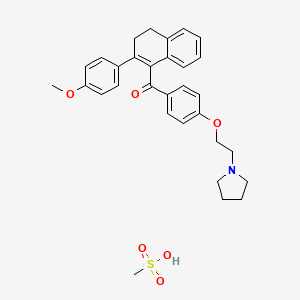 molecular formula C31H35NO6S B1683264 Trioxifene mesylate CAS No. 68307-81-3