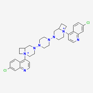 molecular formula C34H40Cl2N8+2 B1683268 Tripiperaquine CAS No. 53658-96-1