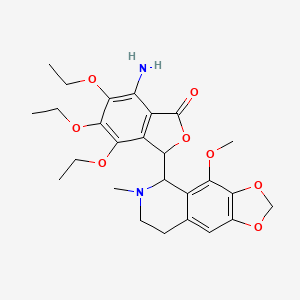 molecular formula C26H32N2O8 B1683269 Tritoqualine CAS No. 14504-73-5