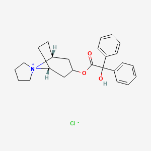 molecular formula C25H30ClNO3 B1683272 Trospium chloride CAS No. 10405-02-4