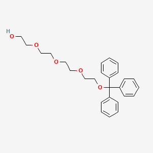 molecular formula C27H32O5 B1683273 1,1,1-三苯基-2,5,8,11-四氧杂十三烷-13-醇 CAS No. 125274-16-0