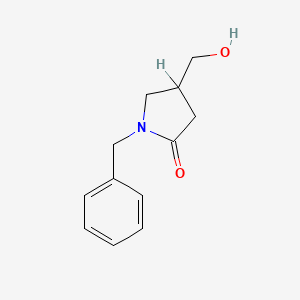 molecular formula C12H15NO2 B1683290 1-Benzyl-4-(hydroxymethyl)pyrrolidin-2-one CAS No. 96449-69-3