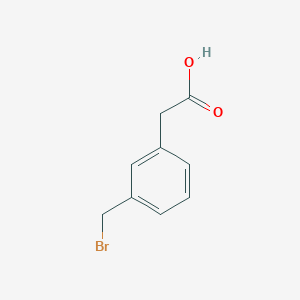 molecular formula C9H9BrO2 B168330 2-(3-(Bromomethyl)phenyl)acetic acid CAS No. 118647-53-3