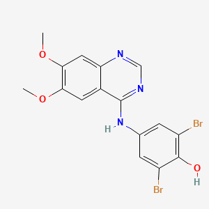 molecular formula C16H13Br2N3O3 B1683308 Whi-P97 CAS No. 211555-05-4