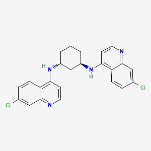 molecular formula C24H22Cl2N4 B1683327 Bisquinoline-cxdinh2 CAS No. 140926-77-8