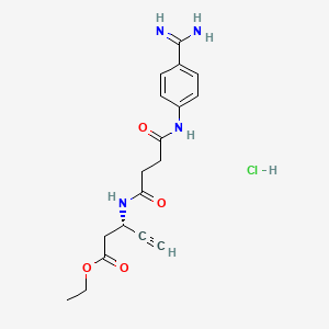 molecular formula C18H23ClN4O4 B1683333 Xemilofiban hydrochloride CAS No. 156586-91-3