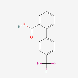 molecular formula C14H9F3O2 B1683334 4'-Trifluoromethyl-2-biphenyl carboxylic acid CAS No. 84392-17-6