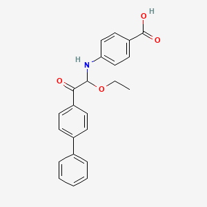 molecular formula C23H21NO4 B1683335 Xenazoic acid CAS No. 1174-11-4