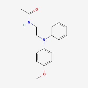 N-[2-[(4-methoxyphenyl)-phenylamino]ethyl]acetamide