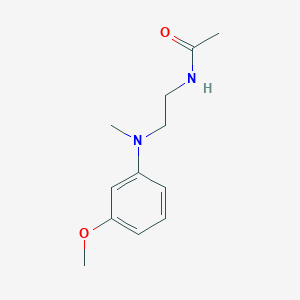 N-[2-[(3-methoxyphenyl)-methylamino]ethyl]acetamide