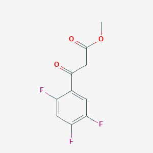 molecular formula C10H7F3O3 B168337 Methyl 3-oxo-3-(2,4,5-trifluorophenyl)propanoate CAS No. 129527-43-1