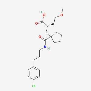 (S)-2-{1-[3-(4-chloro-phenyl)-propylcarbamoyl]-cyclopentylmethyl}-4-methoxy-butyric acid