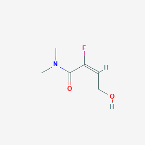 molecular formula C6H10FNO2 B168338 (E)-2-fluoro-4-hydroxy-N,N-dimethylbut-2-enamide CAS No. 197096-97-2