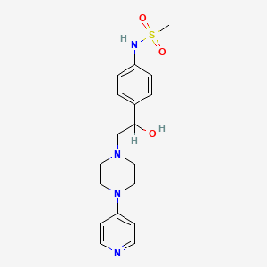 Methanesulfonamide, N-[4-[1-hydroxy-2-[4-(4-pyridinyl)-1-piperazinyl]ethyl]phenyl]-