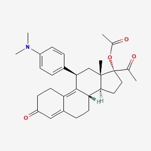molecular formula C30H37NO4 B1683392 Ulipristal Acetate CAS No. 126784-99-4