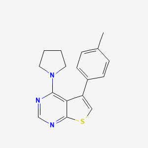 5-(4-Methylphenyl)-4-pyrrolidinylthiopheno[2,3-d]pyrimidine