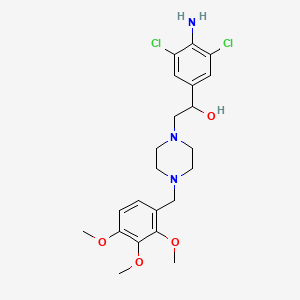 1-Piperazineethanol, alpha-(4-amino-3,5-dichlorophenyl)-4-((2,3,4-trimethoxyphenyl)methyl)-