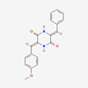3-Benzylidene-6-(4'-methoxybenzylidene)piperazine-2,5-dione