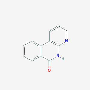 molecular formula C12H8N2O B1683417 5H-Benzo(c)(1,8)naphthyridin-6-one CAS No. 53439-81-9