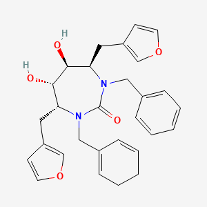 (4R,5S,6S,7R)-1-benzyl-3-(cyclohexa-1,5-dien-1-ylmethyl)-4,7-bis(furan-3-ylmethyl)-5,6-dihydroxy-1,3-diazepan-2-one