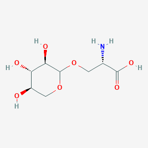 molecular formula C8H15NO7 B1683427 Serine, O-xylopyranosyl- CAS No. 6050-71-1