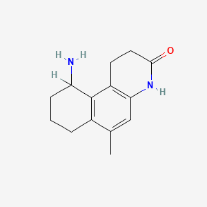 10-Amino-1,4,7,8,9,10-hexahydro-6-methylbenzo(f)quinolin-3(2H)-one