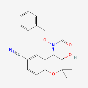 N-(Benzyloxy)-N-((3S,4R)-6-cyano-3-hydroxy-2,2-dimethylchroman-4-yl)acetamide