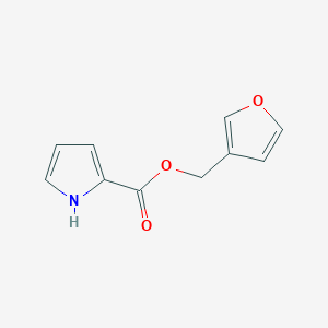 molecular formula C10H9NO3 B168345 3-Furfuryl 2-pyrrolecarboxylate CAS No. 119767-00-9